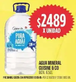 Supermercados Vea Cuisine & Co agua mineral bon. oferta
