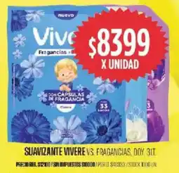 Supermercados Vea Vivere suavizante vs. fragancias, doy. oferta