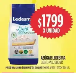 Supermercados Vea Ledesma azúcar light, paq. oferta