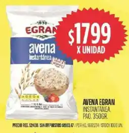 Supermercados Vea Egran avena instantanea, pao. oferta