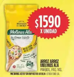 Supermercados Vea Molinos ala arroz parboil paq. oferta