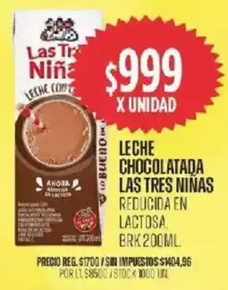 Supermercados Vea Las tres niñas leche chocolatada reducida en lactosa brk oferta