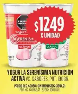 Supermercados Vea La serenísima yogur nutrición activa vs. sabores, pot. oferta