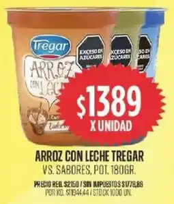 Supermercados Vea Tregar arroz con leche vs. sabores, pot. oferta