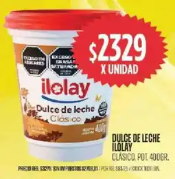 Supermercados Vea Ilolay dulce de leche clásico, pot. oferta