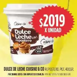 Supermercados Vea Cuisine & Co dulce de leche repostero, pot. oferta
