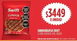 Supermercados Vea Swift hamburguesa clásica, paq. oferta