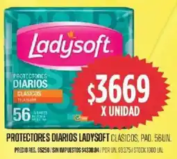 Supermercados Vea Ladysoft protectores diarios clásicos, paq. oferta