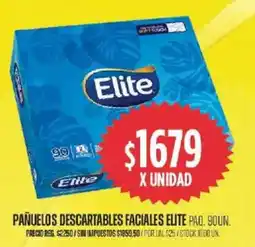 Supermercados Vea Elite pañuelos descartables faciales paq. oferta
