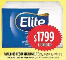 Supermercados Vea Elite pañuelos descartables paq. gun oferta