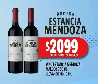 Estancia mendoza vino malbec