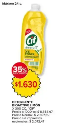 Carrefour Express Cif detergente bioactive limón oferta