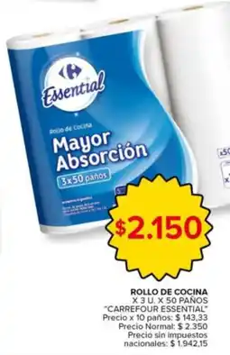 Carrefour Express Essential rollo de cocina oferta