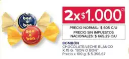 Carrefour Express Bon o bon bombón chocolate/leche blanco oferta