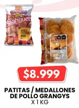 Autoservicio Capo Grangys patitas / medallones de pollo oferta