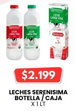 Autoservicio Capo La serenisima leches botella caja oferta