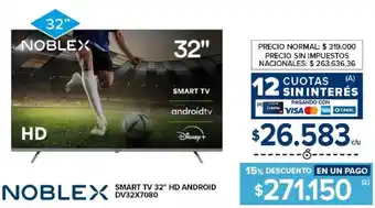 Noblex smart tv 32"
