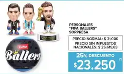Carrefour Fifa ballers personajes sorpresa oferta