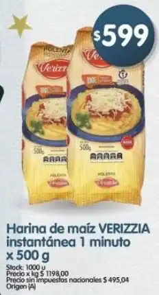 Supermercados Buenos Días Verizzia harina de maíz instantánea oferta