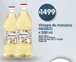 Supermercados Buenos Días Favinco vinagre de manzana oferta