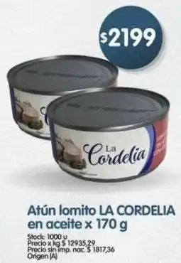 Supermercados Buenos Días La cordelia atún lomito en aceite oferta