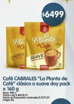 Supermercados Buenos Días La planta de café café cabrales clásico o suave doy pack oferta