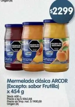 Supermercados Buenos Días Arcor mermelada clásica oferta