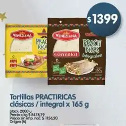 Supermercados Buenos Días Practiricas tortillas clásicas/integral oferta