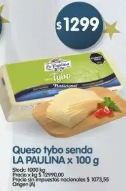 Supermercados Buenos Días La paulina queso tybo senda oferta