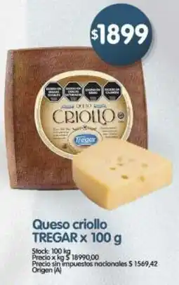 Supermercados Buenos Días Tregar queso criollo oferta