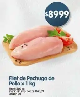 Supermercados Buenos Días Filet de pechuga de pollo oferta