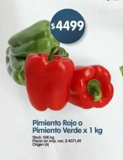 Supermercados Buenos Días Pimiento rojo o pimiento verde oferta