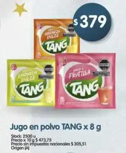 Supermercados Buenos Días Tang jugo en polvo oferta
