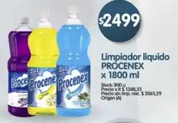 Supermercados Buenos Días Procenex limpiador liquido oferta