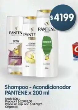 Supermercados Buenos Días Pantene shampoo-acondicionador oferta
