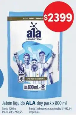 Supermercados Buenos Días Ala jabón líquido doy pack oferta