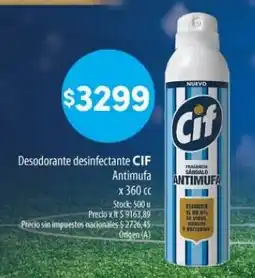 Supermercados Buenos Días Cif desodorante desinfectante oferta
