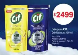 Supermercados Buenos Días Cif detergente gel doy pack oferta