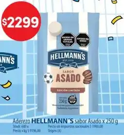 Supermercados Buenos Días Hellmann's aderezo sabor asado oferta