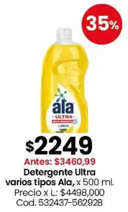 Coto Ala detergente ultra varios tipos oferta