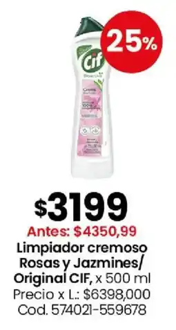 Coto Cif limpiador cremoso rosas y jazmines/ original oferta
