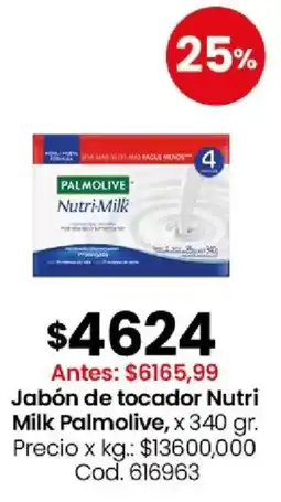 Coto Palmolive milk jabón de tocador nutri oferta