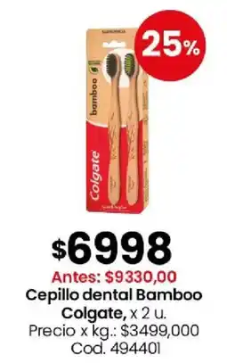Coto Colgate cepillo dental bamboo oferta