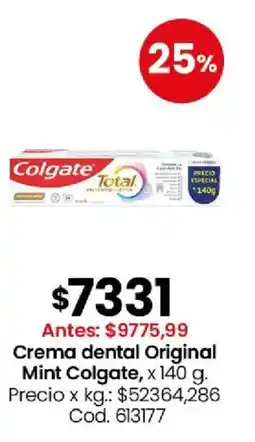 Coto Mint Colgate Crema dental Original oferta