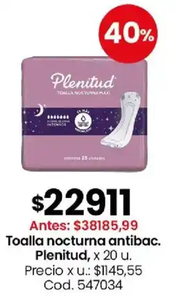 Coto Plenitud toalla nocturna antibac oferta