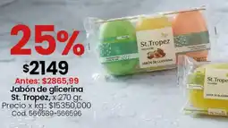 Coto St. tropez jabón de glicerina oferta