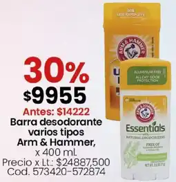 Coto Arm & Hammer barra desodorante varios tipos oferta