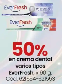 Coto Everfresh en crema dental varios tipos oferta