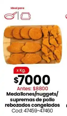 Coto Medallones/nuggets/ supremas de pollo rebozados congelados oferta