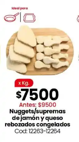 Coto Nuggets/supremas de jamón y queso rebozados congelados oferta
